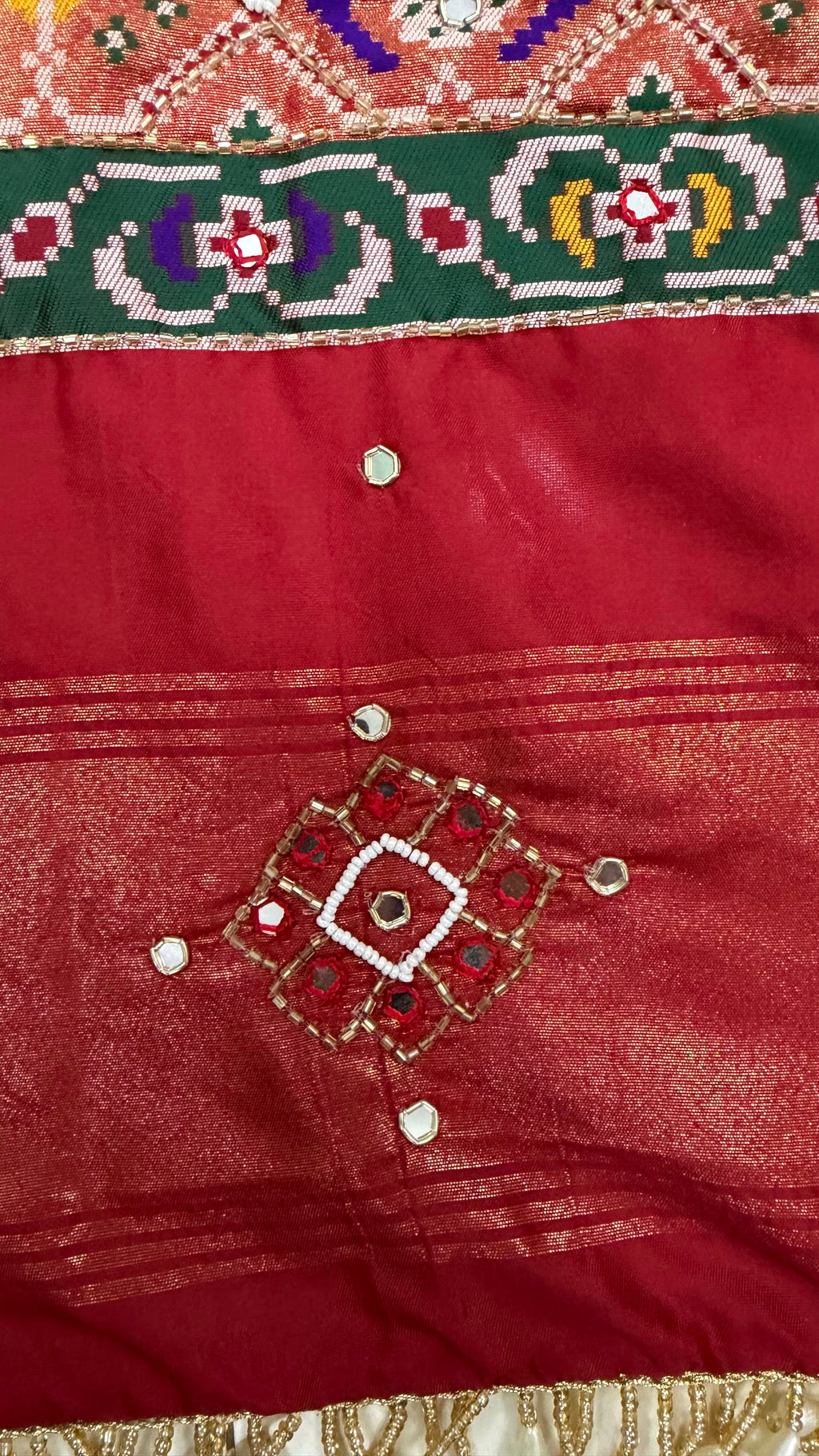 Handwork Woven Patola Dupatta – Maroon