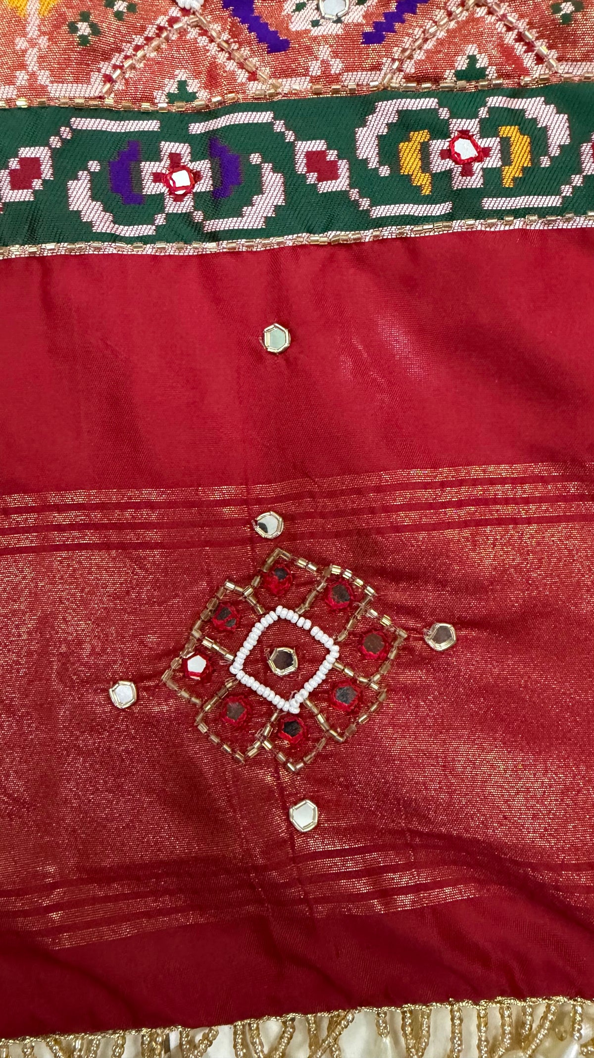 Handwork Woven Patola Dupatta – Maroon