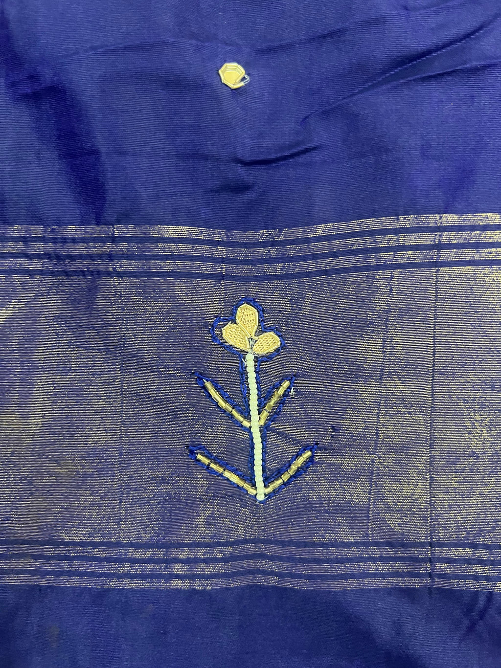 Jungle Design Handwork Patola Saree – Blue