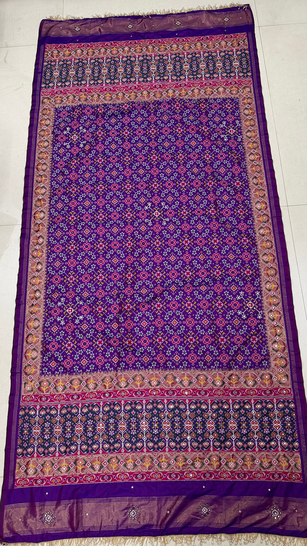 Handwork Woven Patola Dupatta – Purple