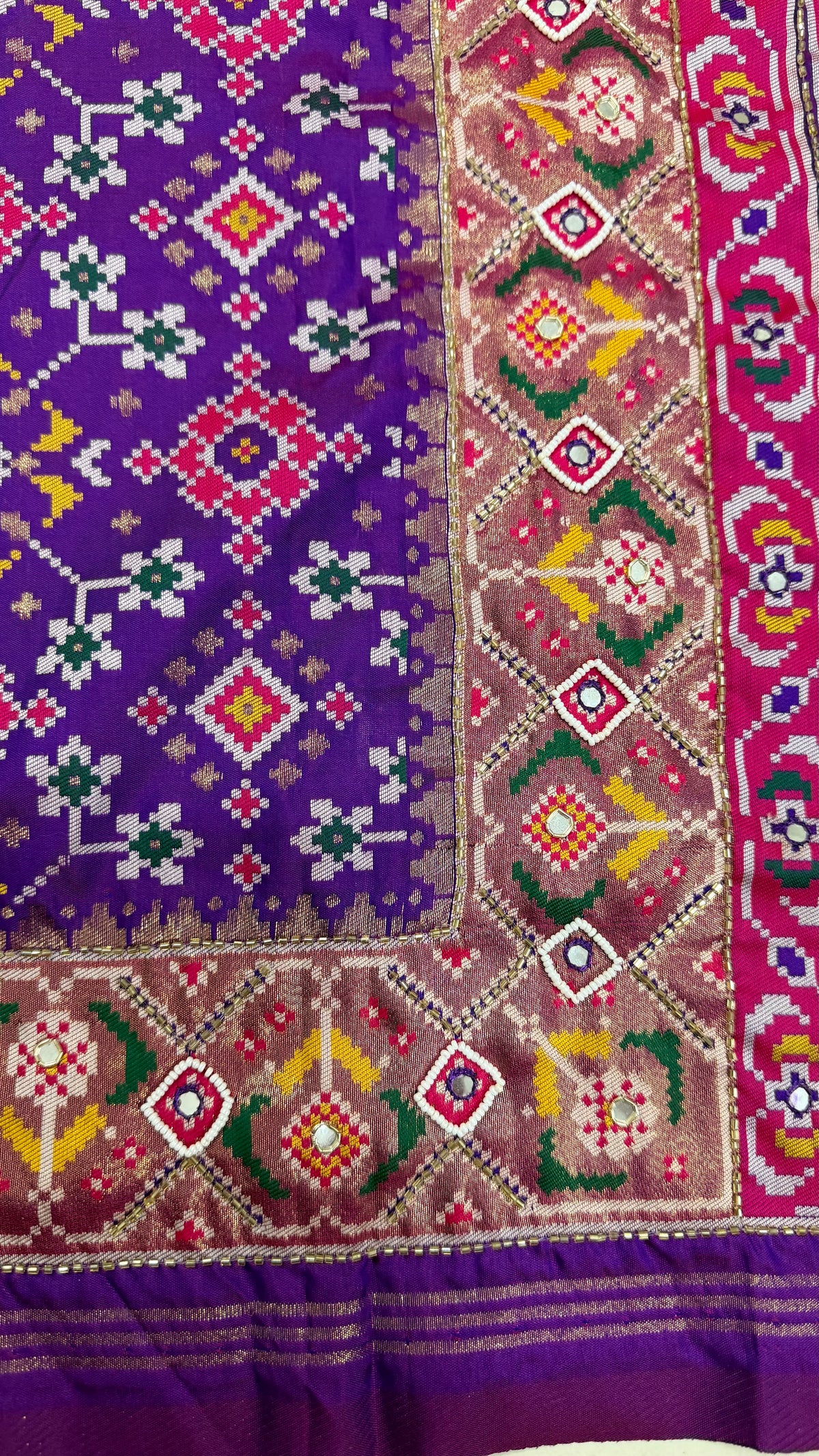 Handwork Woven Patola Dupatta – Purple