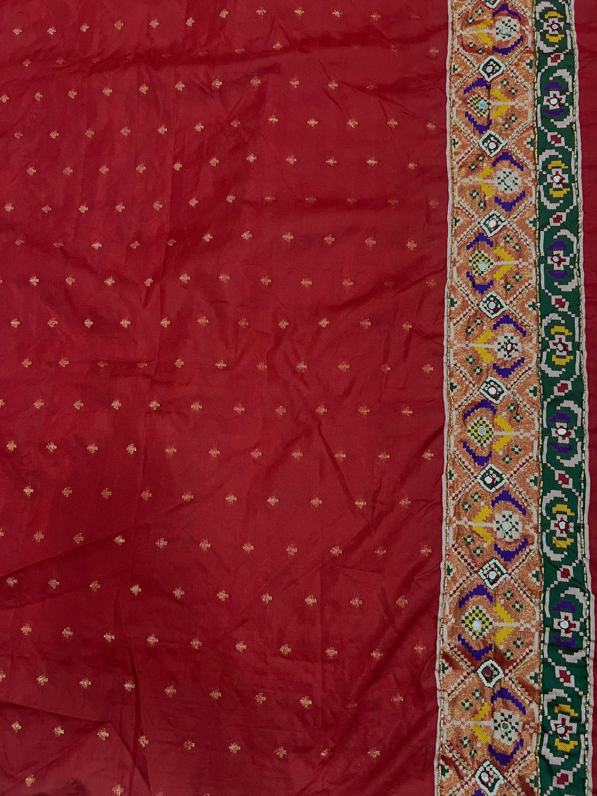 Navratna Handwork Patola Saree – Maroon
