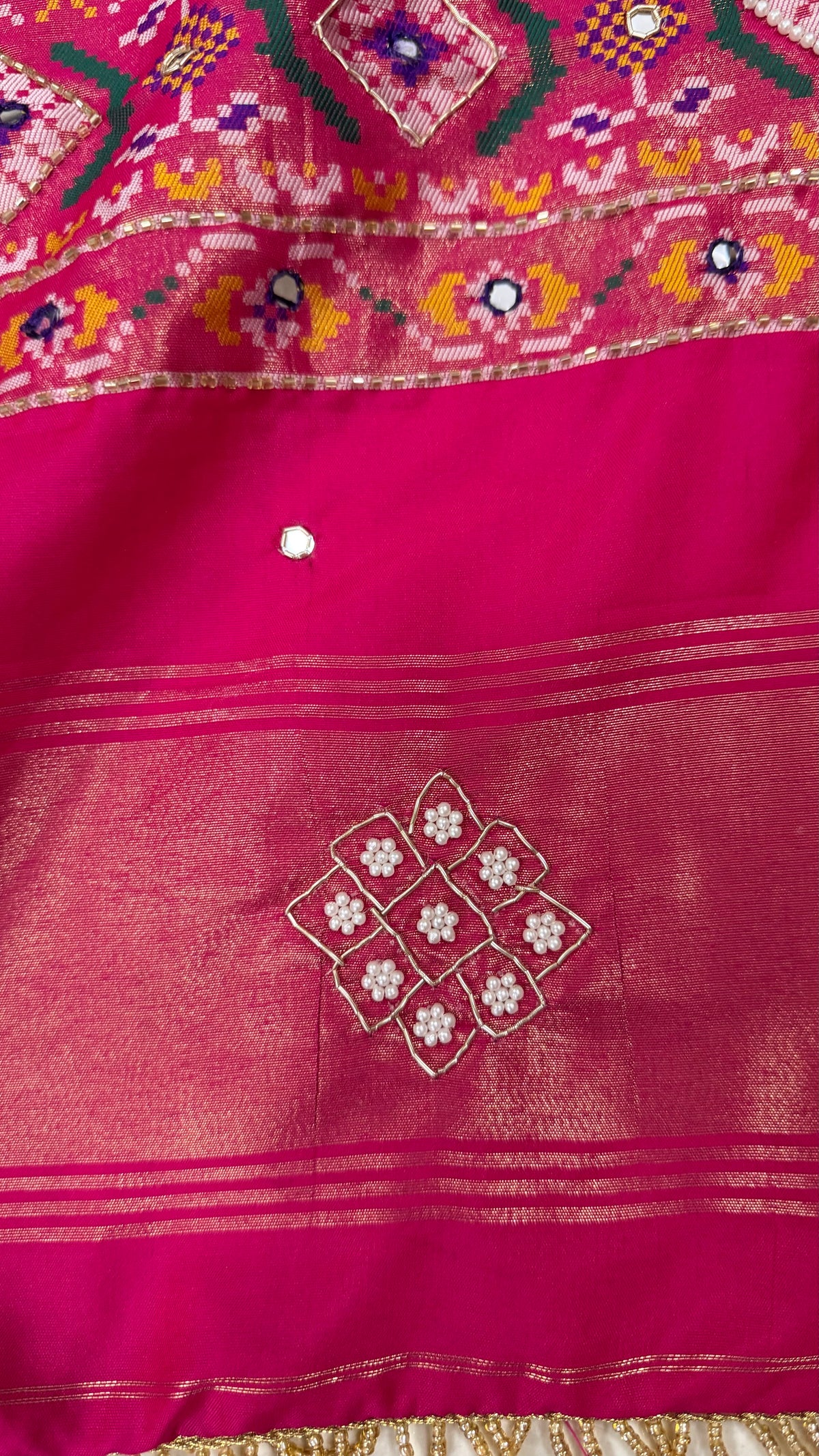 Handwork Woven Patola Dupatta – Purple & Pink