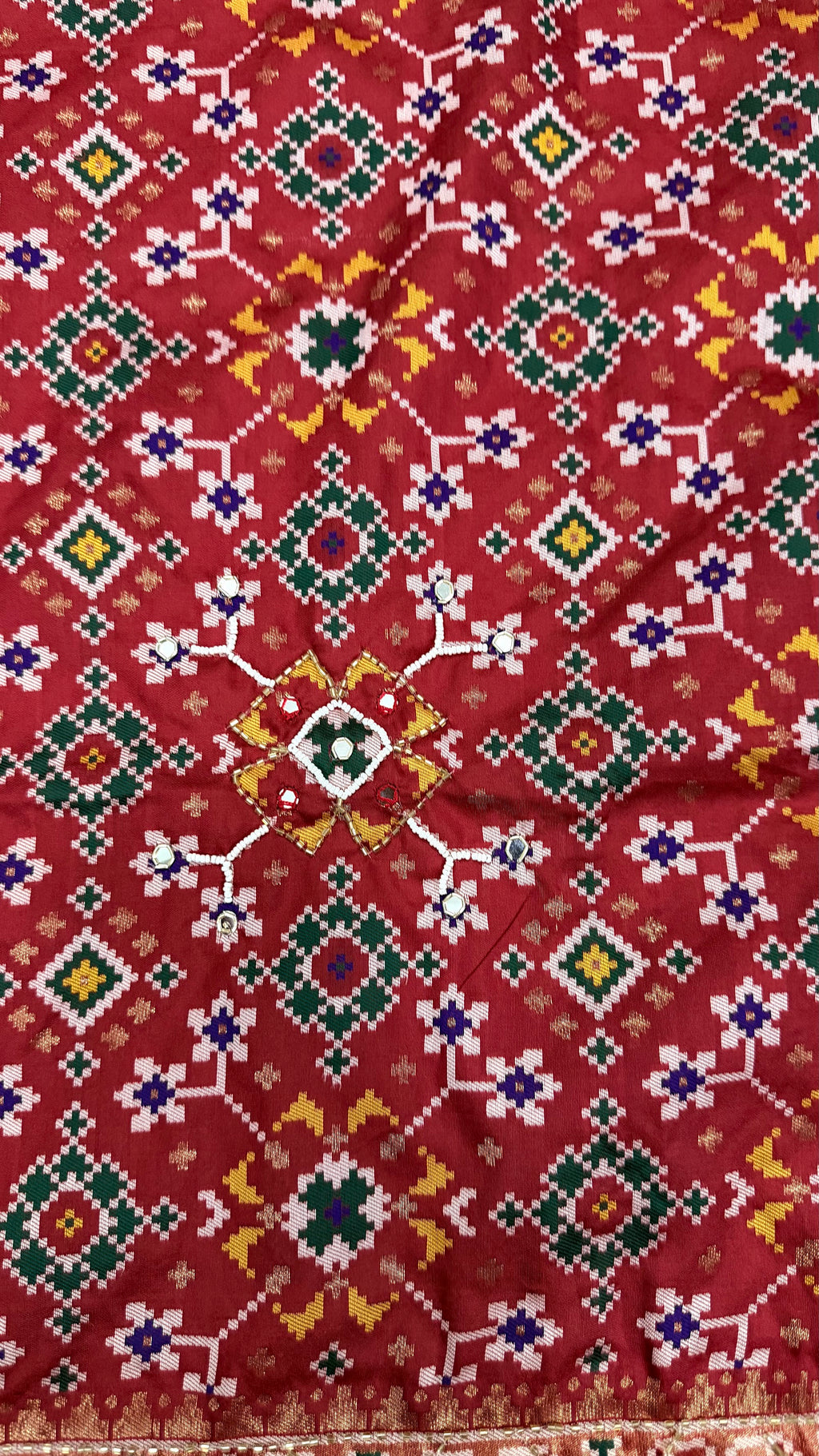 Handwork Woven Patola Dupatta – Maroon