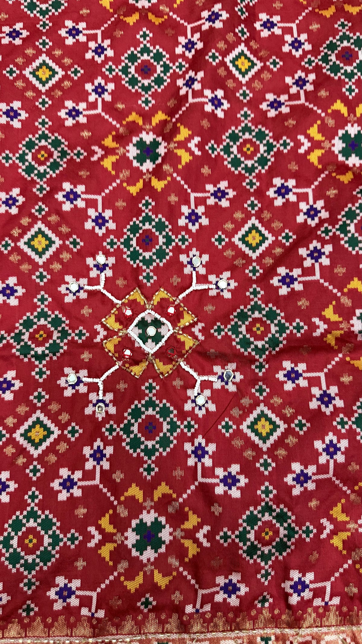Handwork Woven Patola Dupatta – Maroon