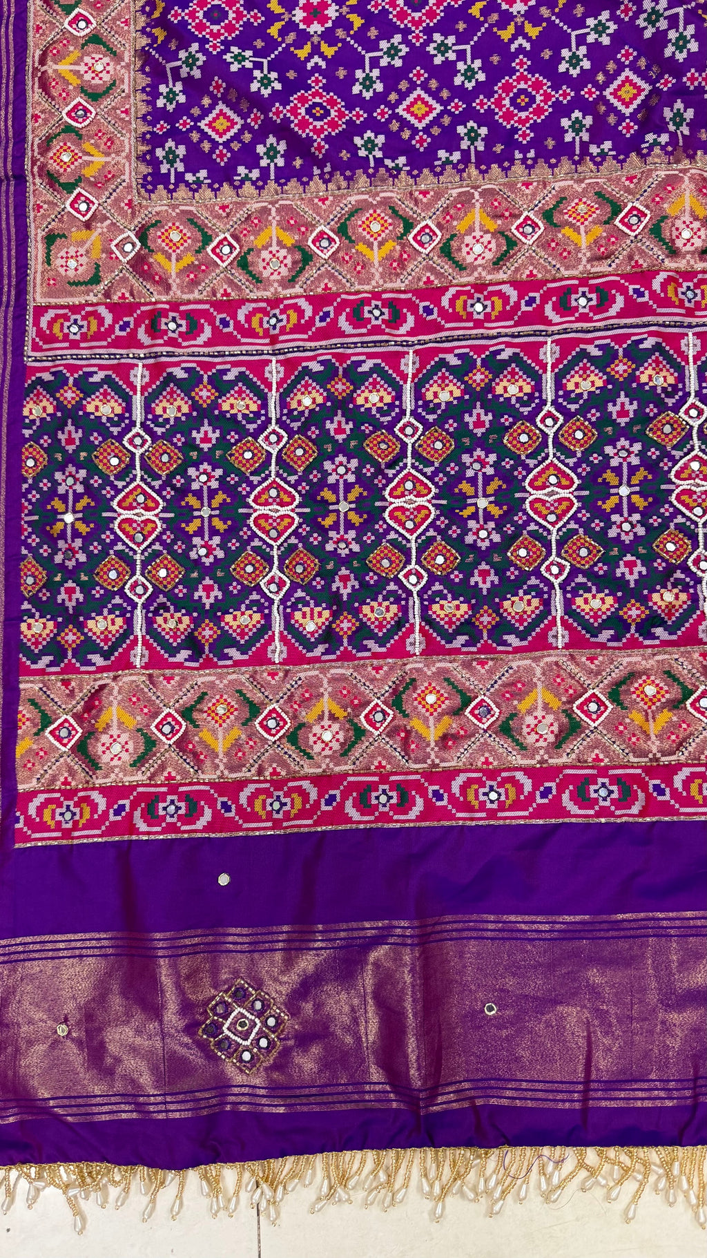 Handwork Woven Patola Dupatta – Purple