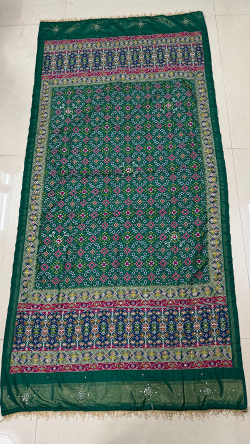Handwork Woven Patola Dupatta – Green