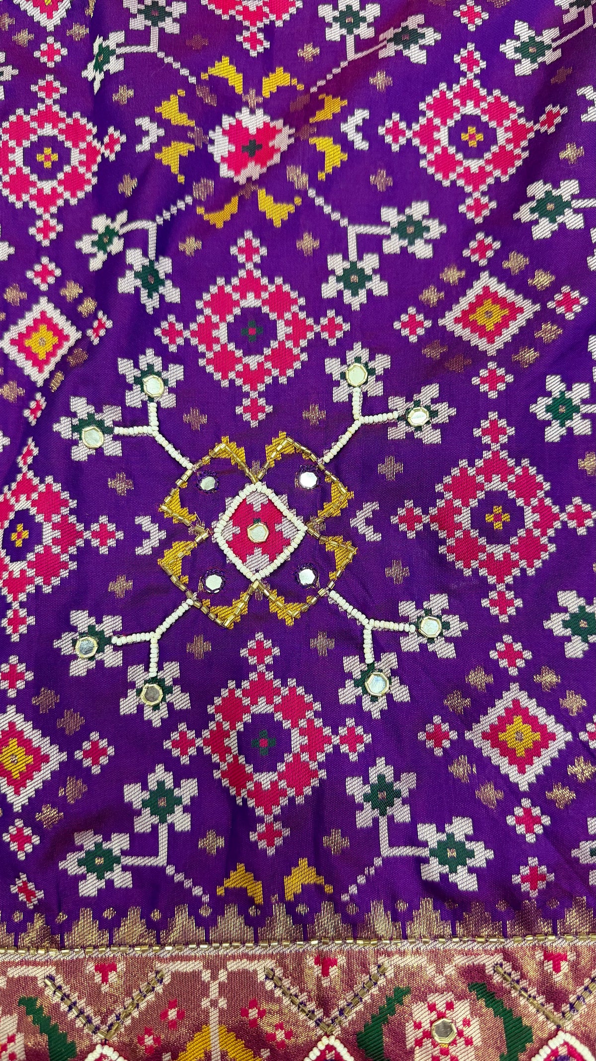 Handwork Woven Patola Dupatta – Purple