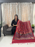 Navratna Meenakari Patola Dupatta in Maroon