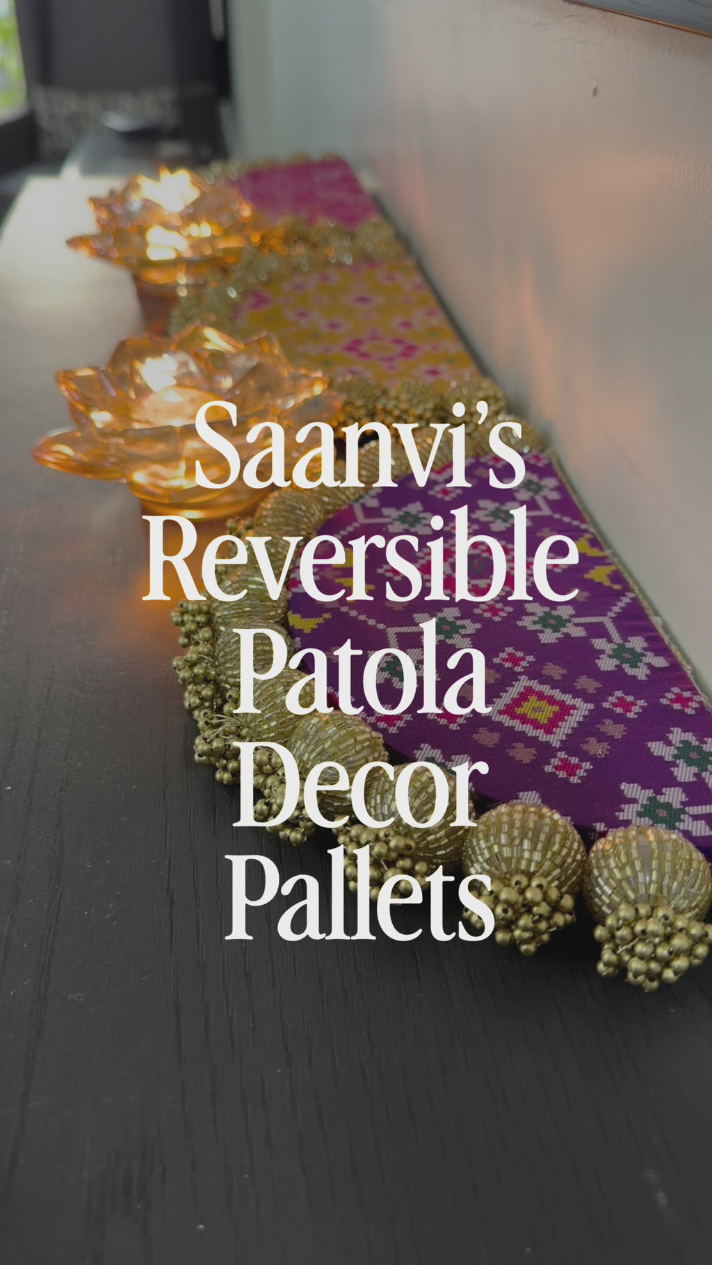 Reversible Patola Décor Pallet – Semi-Circle
